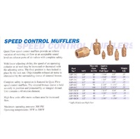 ASP-2SC ARROW SPEED CONTROL MUFFLER<BR>1/4" NPT MALE BRASS